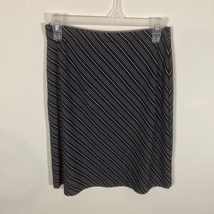 Vintage Gap 90s Black&White Diagonal Stripe Skirt Size S
